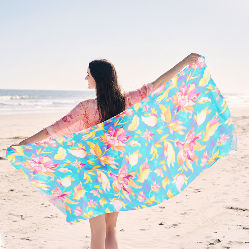 light beach towel with creative jellyfish design Kalsten