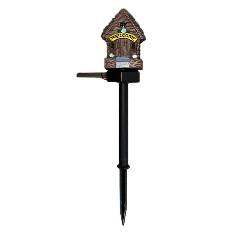 Welcoming Birdhouse Solar Pathway Stake Light With Dusk-To-Dawn Sensor Kalsten