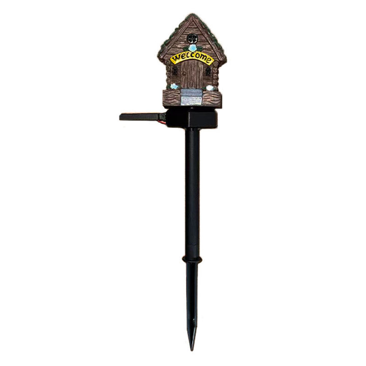 Welcoming Birdhouse Solar Pathway Stake Light With Dusk-To-Dawn Sensor Kalsten