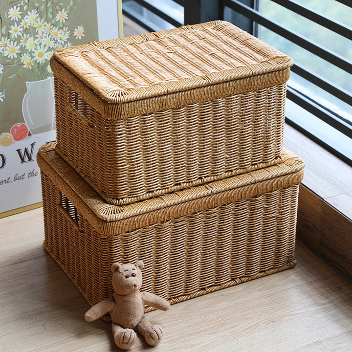Natural Woven Storage Chest Kalsten