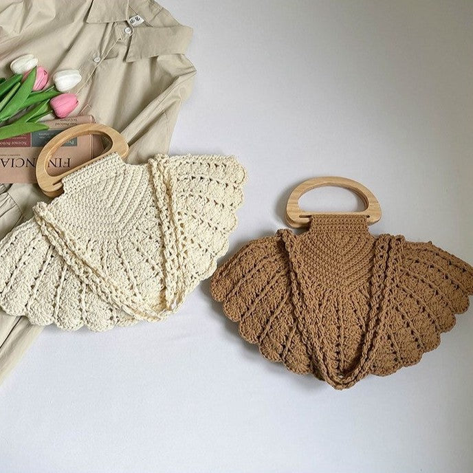Handbag with wooden handles Kalsten