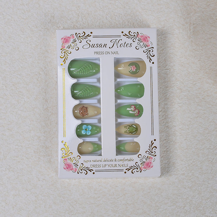 Nature-Themed Artistic Press-On Nails Kalsten