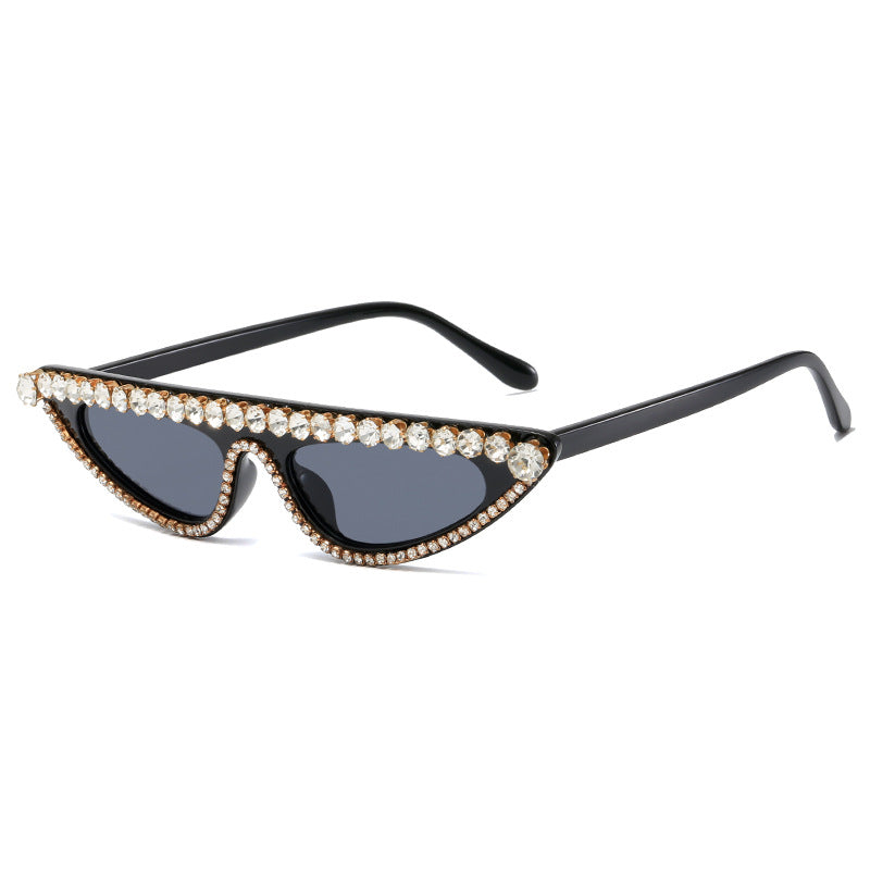 Women's Cat-Eye Sunglasses with Sparkling Stone Accents Kalsten