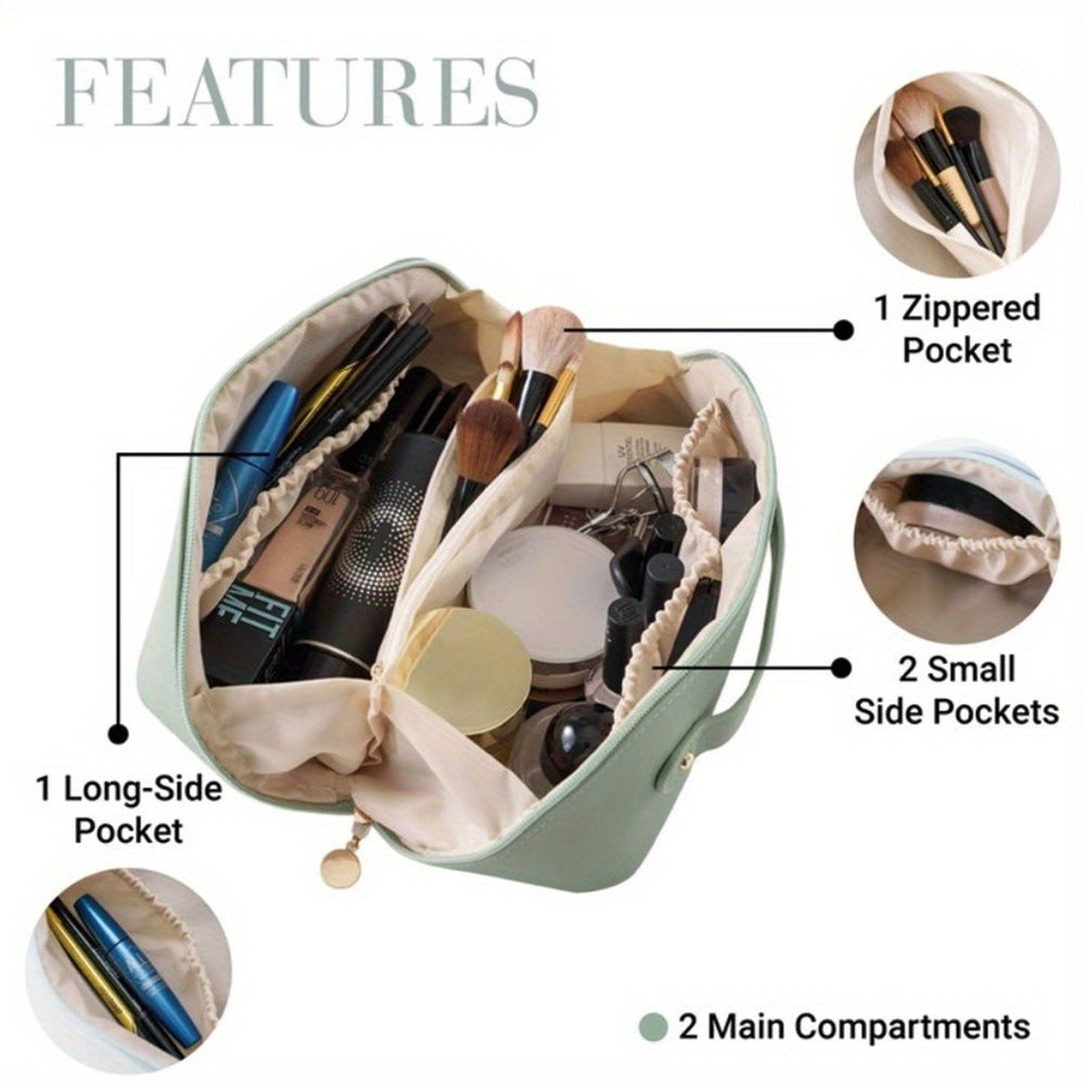 Elegant Cosmetic Bag Made of Artificial Leather Kalsten