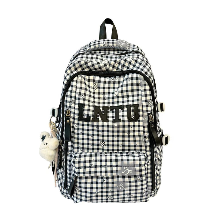 Stylish Checkered Backpack Kalsten