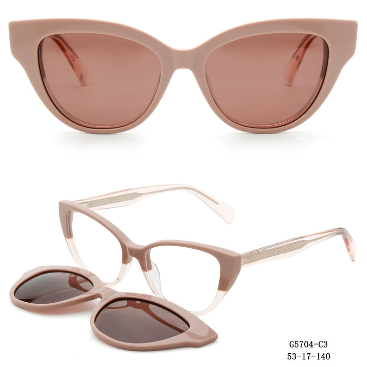 Women's Cat-Eye Sunglasses with Removable Lenses Kalsten