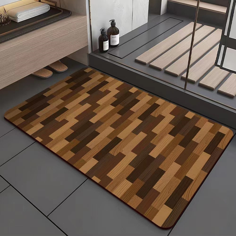 Modern Patterned Bath Mat Kalsten
