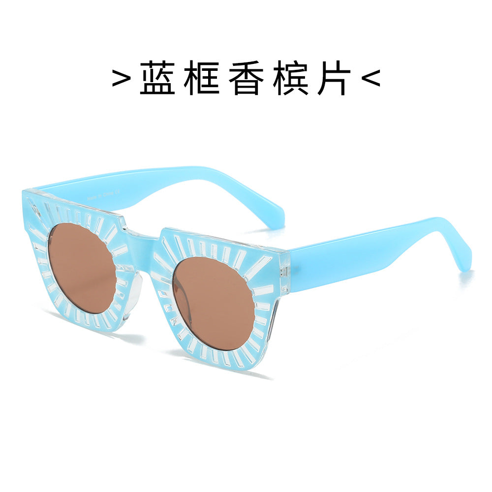 Ladies Fashion Sunglasses with Creative Geometric Frame Kalsten