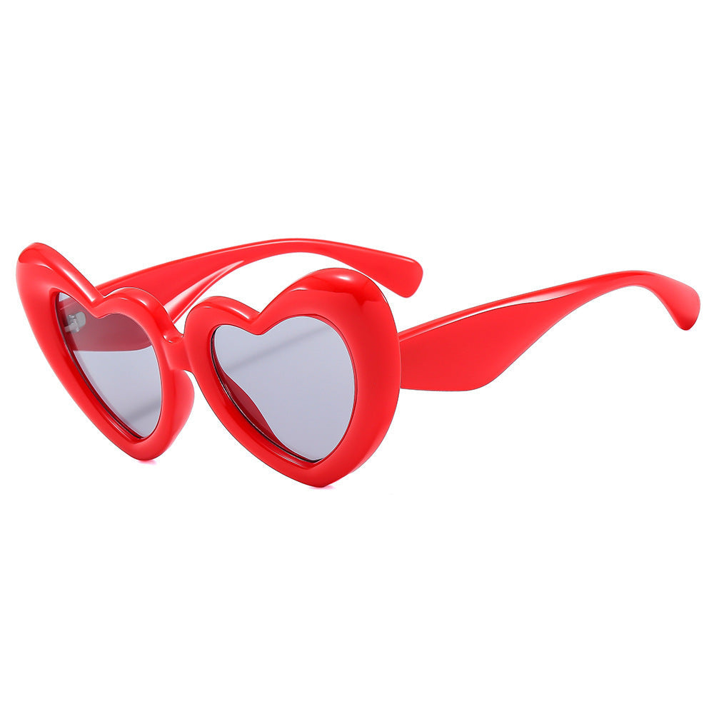 Women Heart-shaped Sunglasses with Stylish Frame Kalsten
