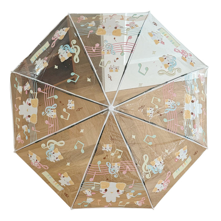 Women's Transparent Folding Umbrella with Playful Animal Design Kalsten