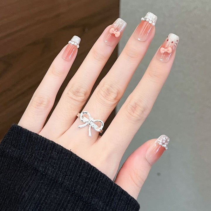 Artistic Nail Design with Decorative Elements Kalsten