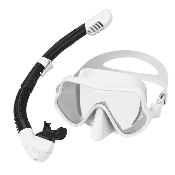 Ergonomic diving mask with flexible breathing tube Kalsten