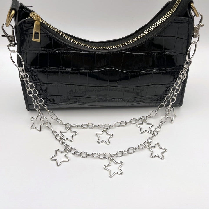 Fashionable chain belt with star pendants Kalsten
