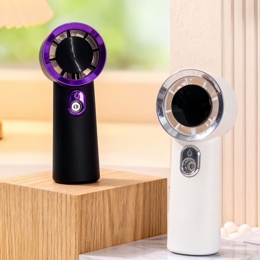 Women Portable Mini Fan with USB Charging Function and Innovative Spray Technology Kalsten