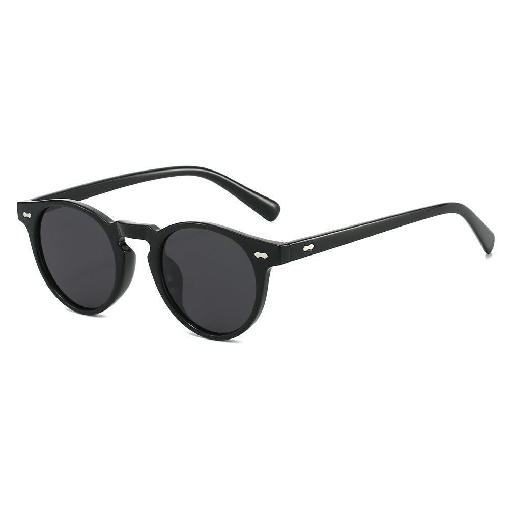 Ladies Vintage Sunglasses with Round Lenses and Transparent Frame Kalsten