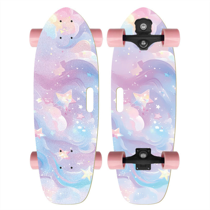Skateboard with Custom Cartoon Design Kalsten