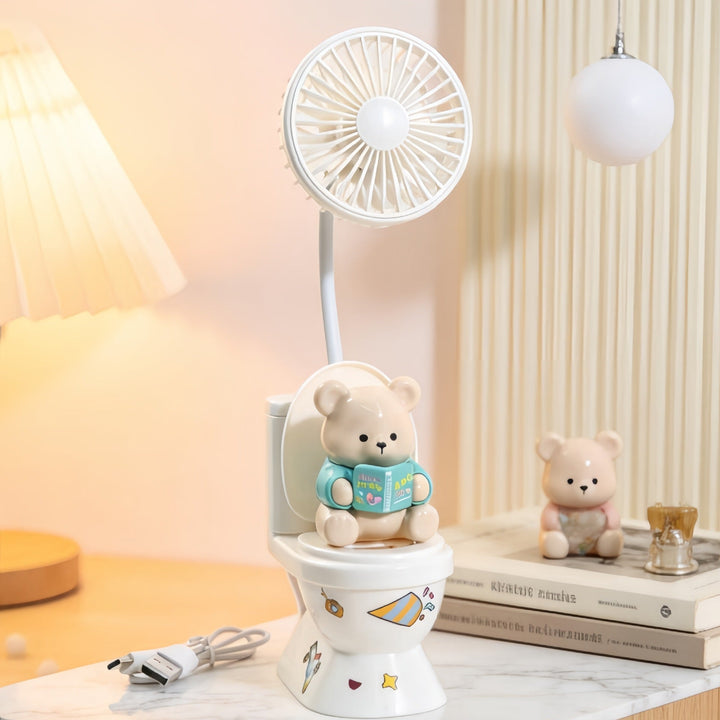 Women's Table Fan with Creative Bear Design Kalsten