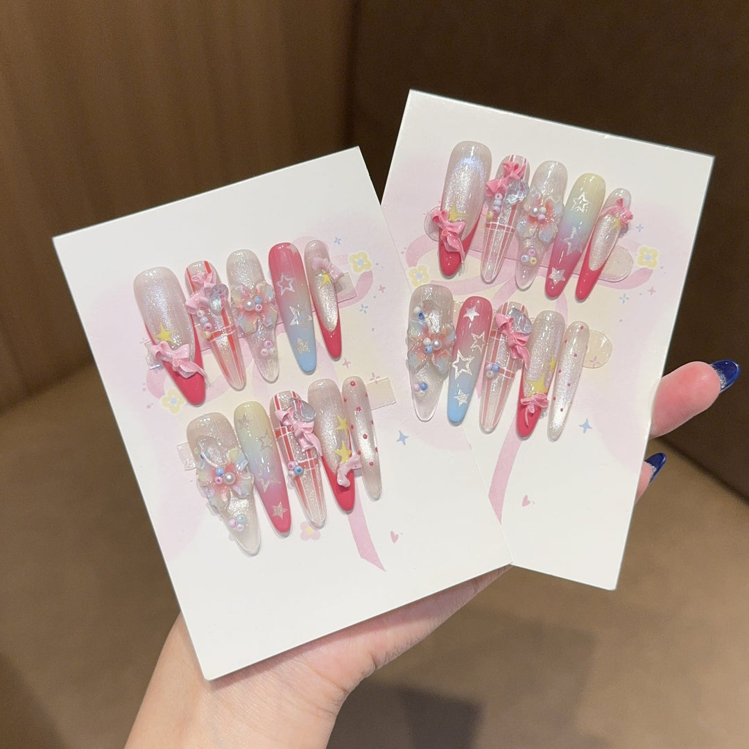 Artificial Nail Tips with Playful Design Kalsten