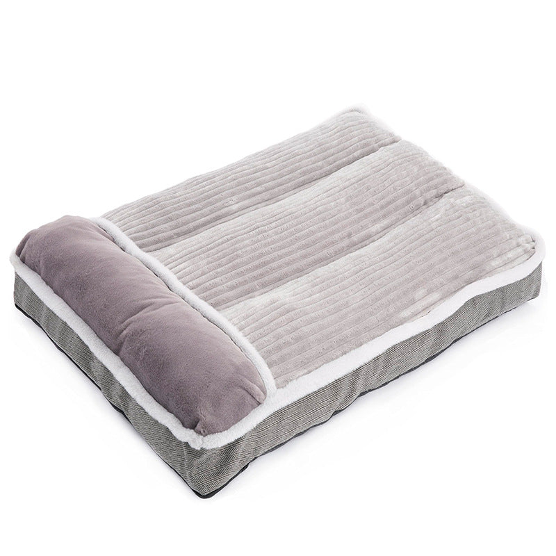 Orthopedic Plush Pet Sleeping Mat Dog Bed
