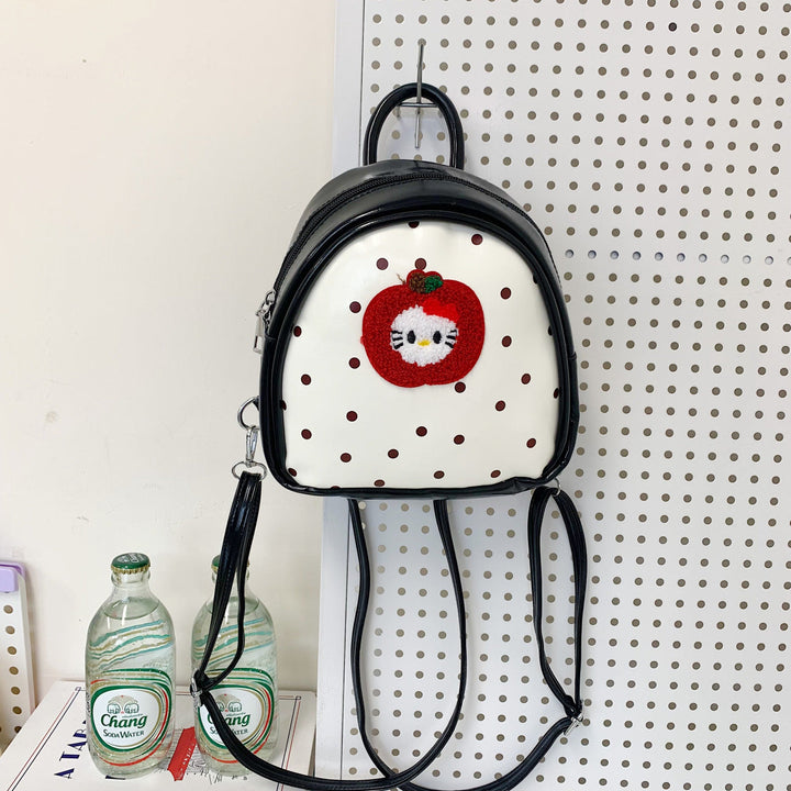 Plush Backpack with Fruity Design and Playful Details Kalsten