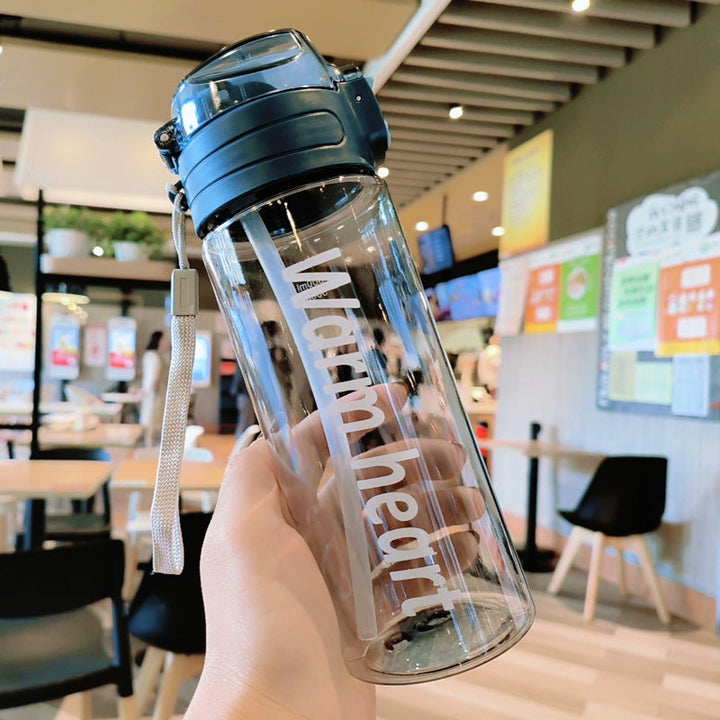 Women Transparent Water Bottle with Ergonomic Lid Kalsten
