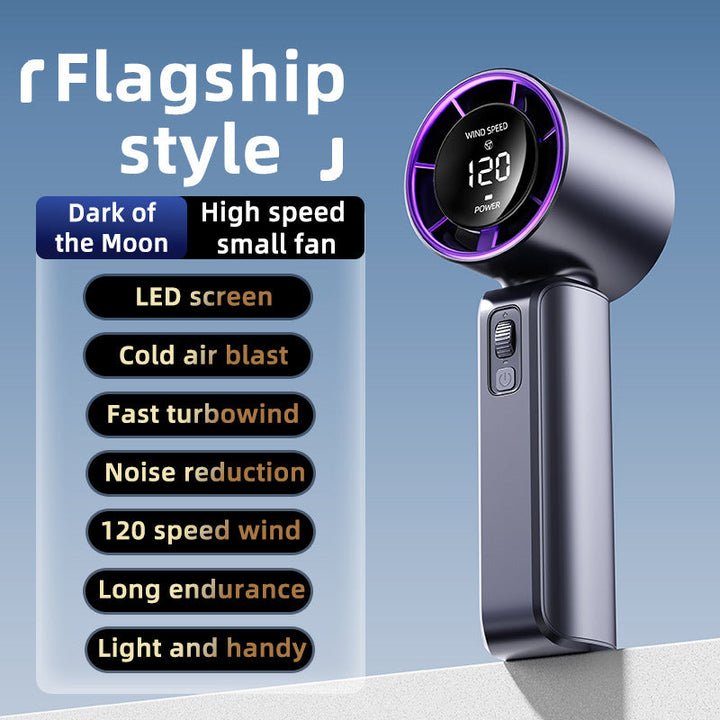 Ladies Hand Fan with LED Display and Turbofan Kalsten