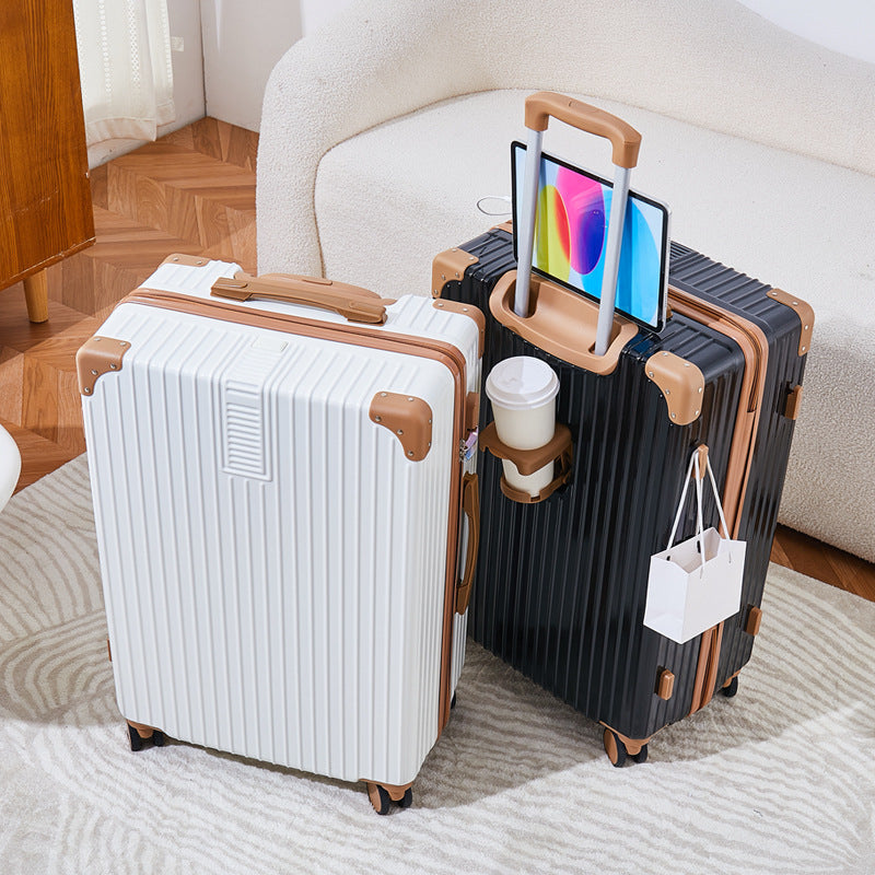 Unisex Textured Multi-Functional Hard-Shell Luggage Kalsten