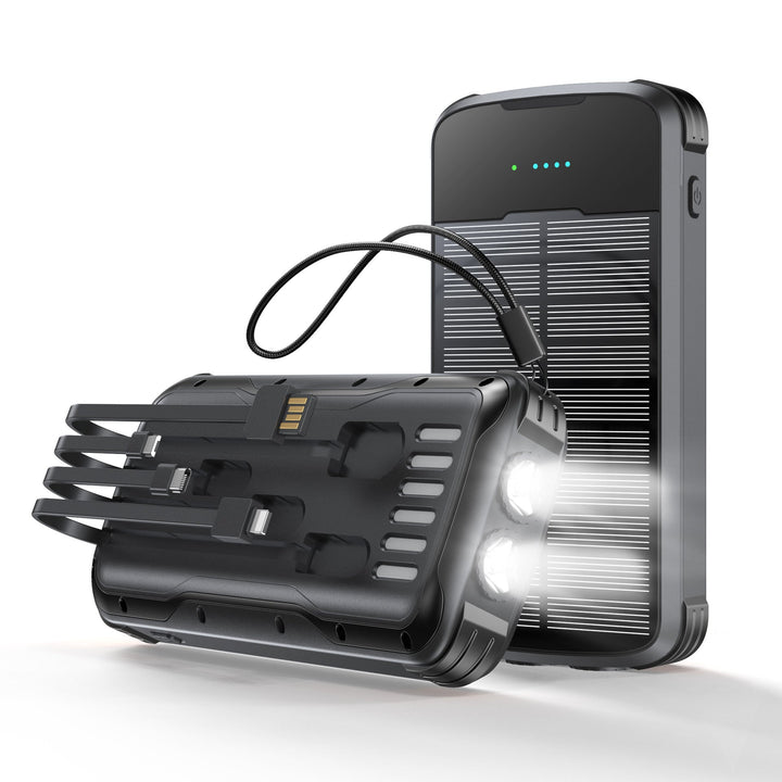 Multifunctional Solar Power Bank with LED Flashlight Kalsten