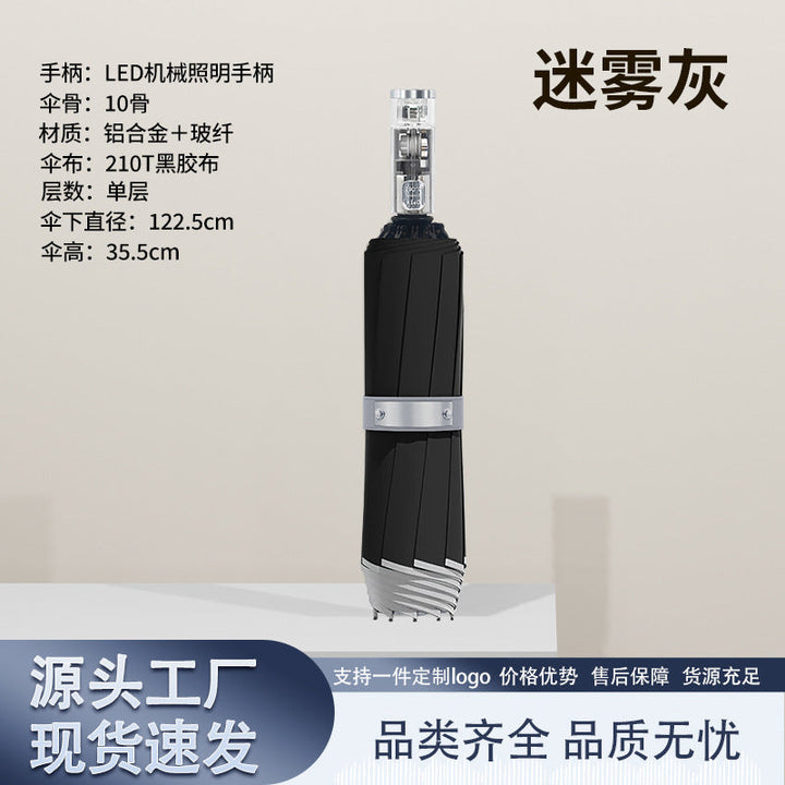 Ladies high-performance umbrella with LED lighting and sturdy construction Kalsten