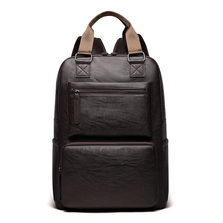 Premium Leather Laptop Backpack