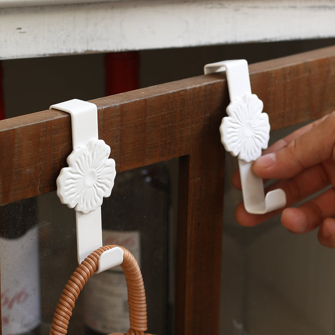 Unisex Wall Hooks with Floral Design Kalsten