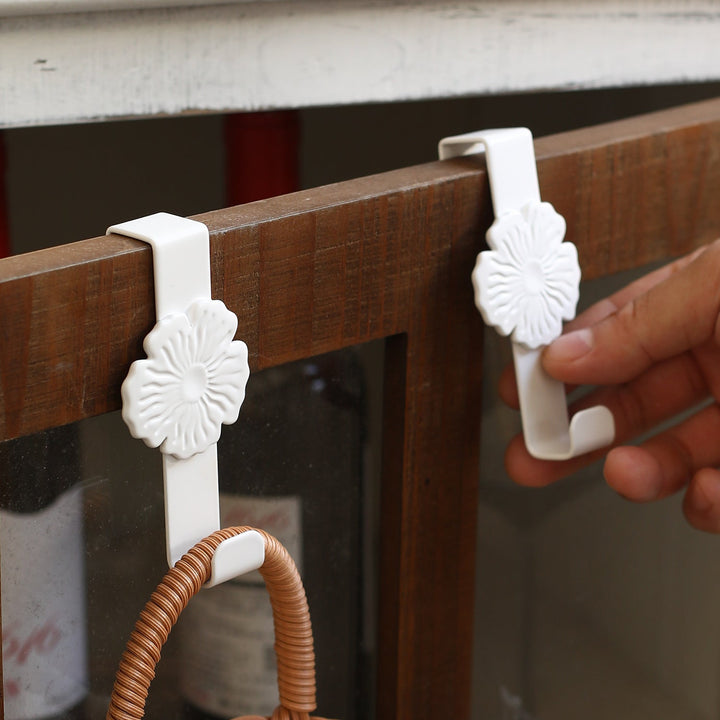 Unisex Wall Hooks with Floral Design Kalsten