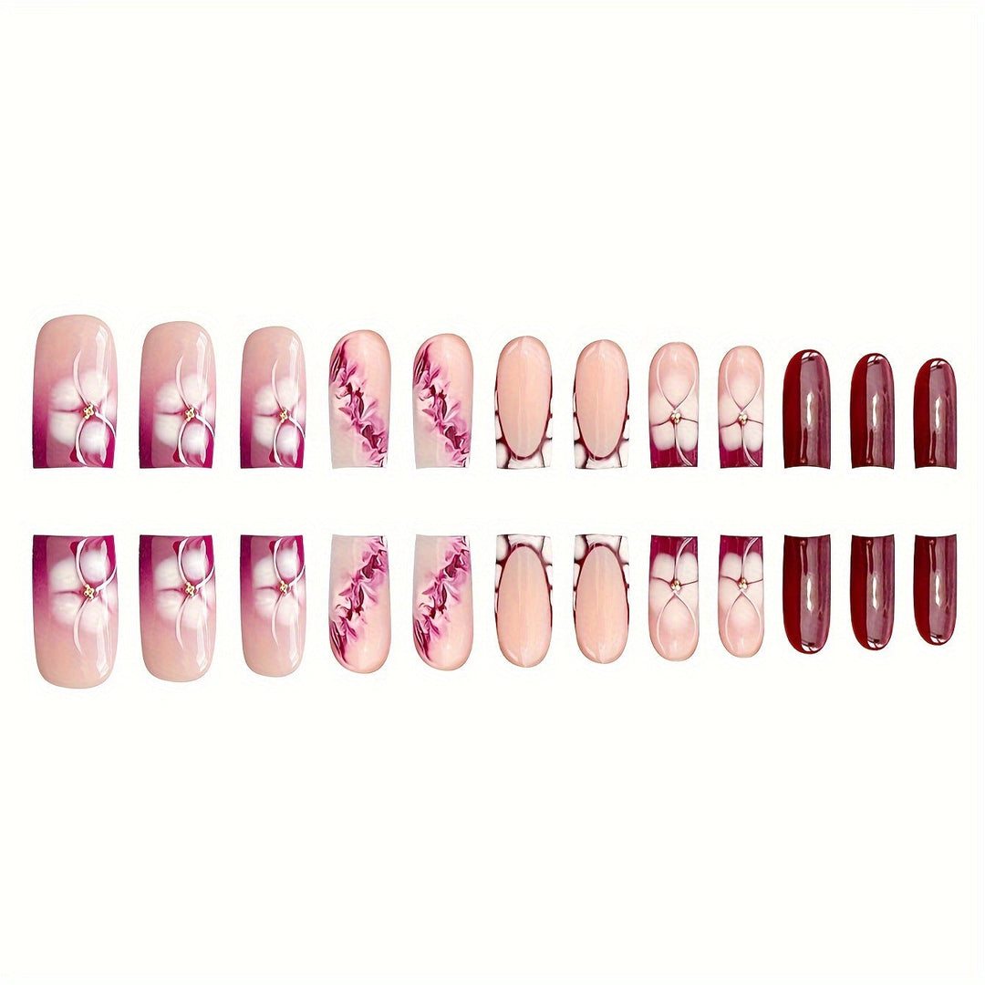 Floral Art Acrylic Nail Set Kalsten