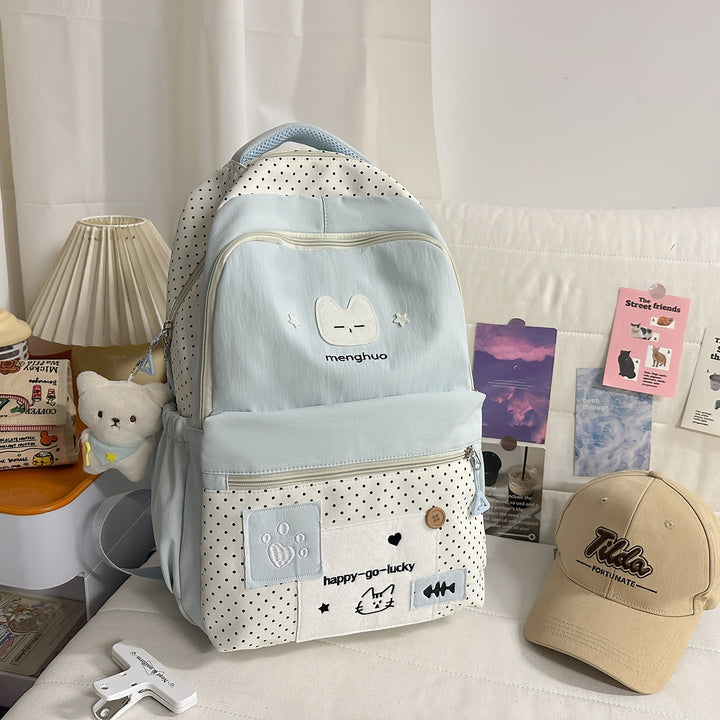 Cute Character-Themed Lightweight School Backpack