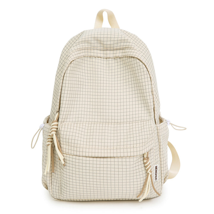 Versatile Lightweight Grid Pattern School Backpack Kalsten