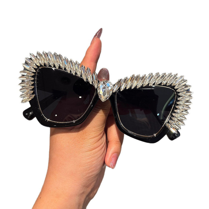 Women extravagant Cat-Eye sunglasses with sparkling crystal tips Kalsten
