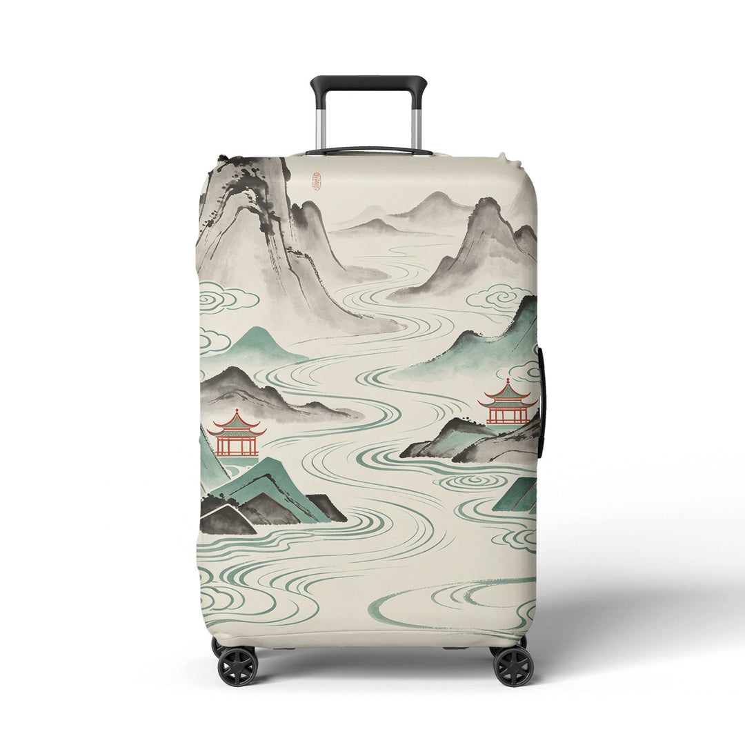 Women Hard Shell Suitcase in Elegant Bamboo Design Kalsten