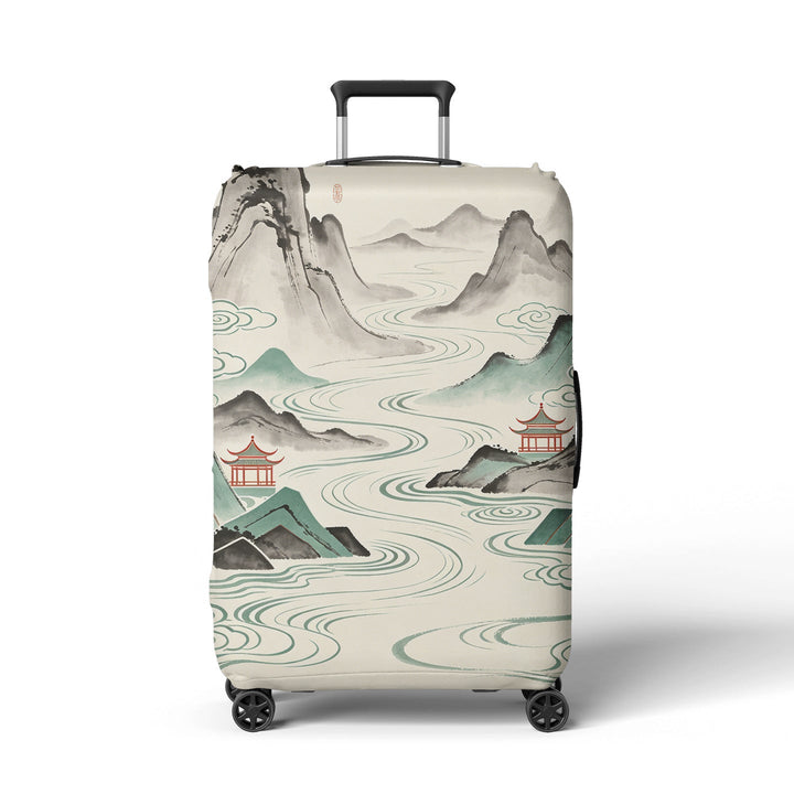 Women Hard Shell Suitcase in Elegant Bamboo Design Kalsten