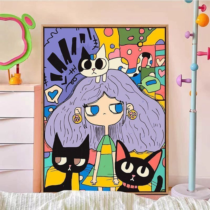 Colorful Abstract Canvas Art Kalsten