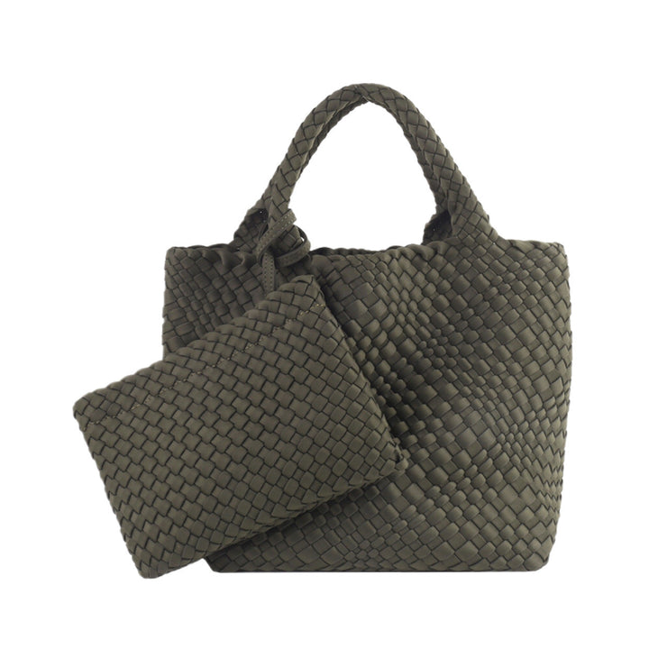 Braided Handbag with Removable Clutch Kalsten