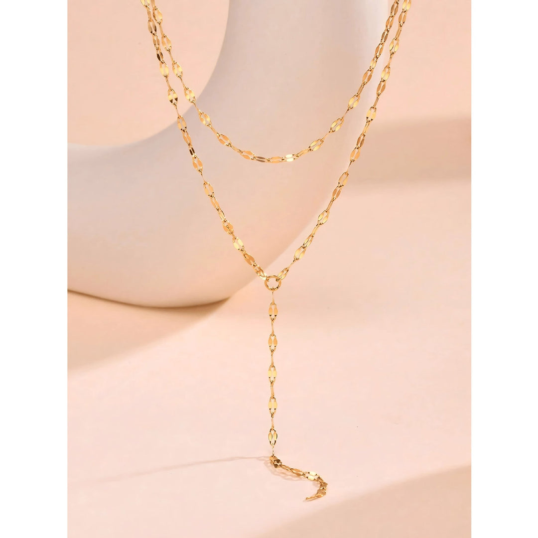 Y-Chain Lariat Necklace Kalsten
