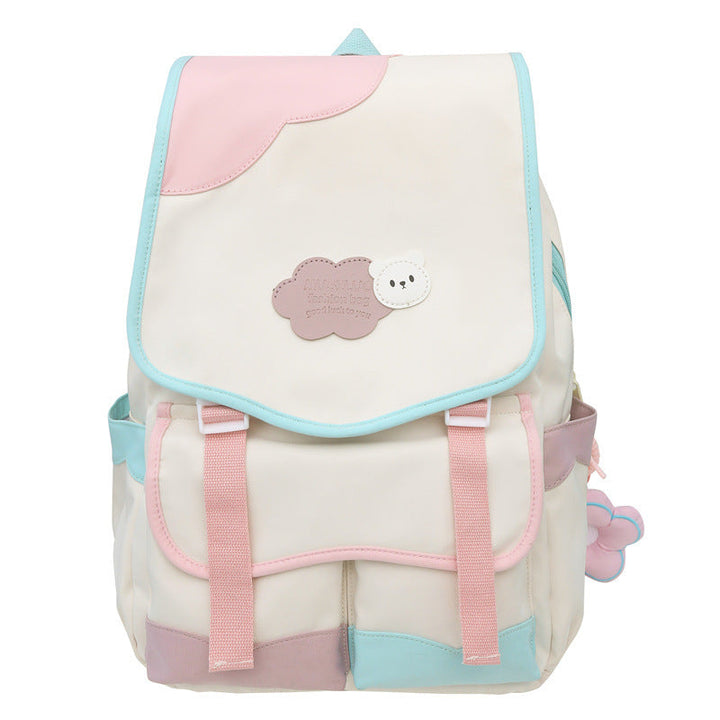 Casual Floral Accent School Backpack Kalsten