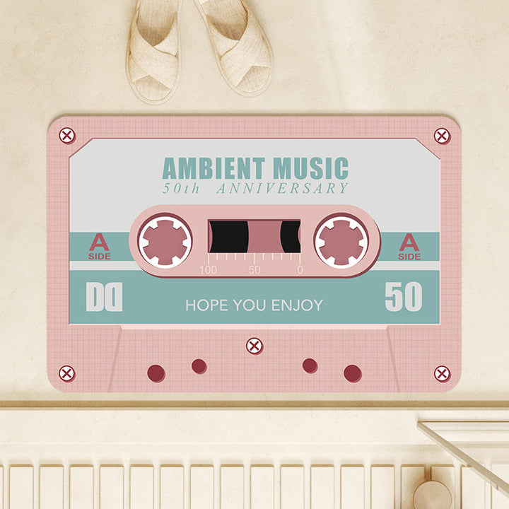 Retro Cassette Tape Bath Mat Kalsten