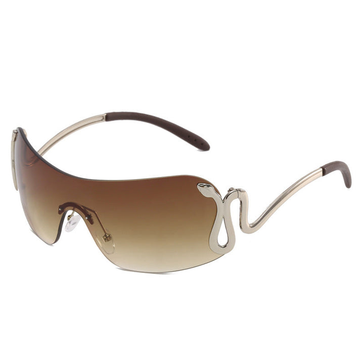 Ladies futuristic sports sunglasses with playful design Kalsten