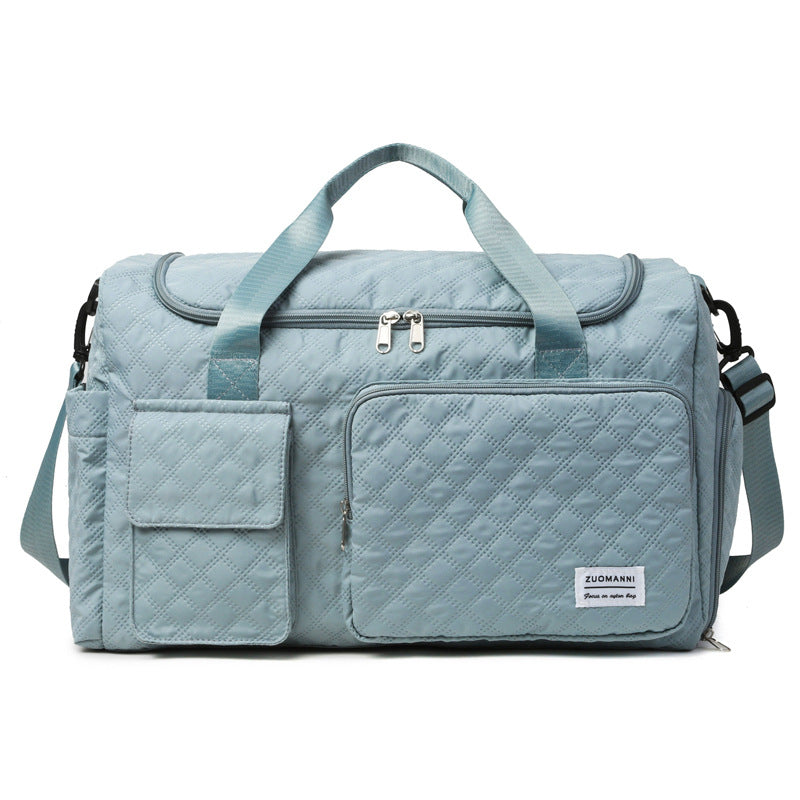 Spacious Sport Duffel Bag With Textured Surface Kalsten