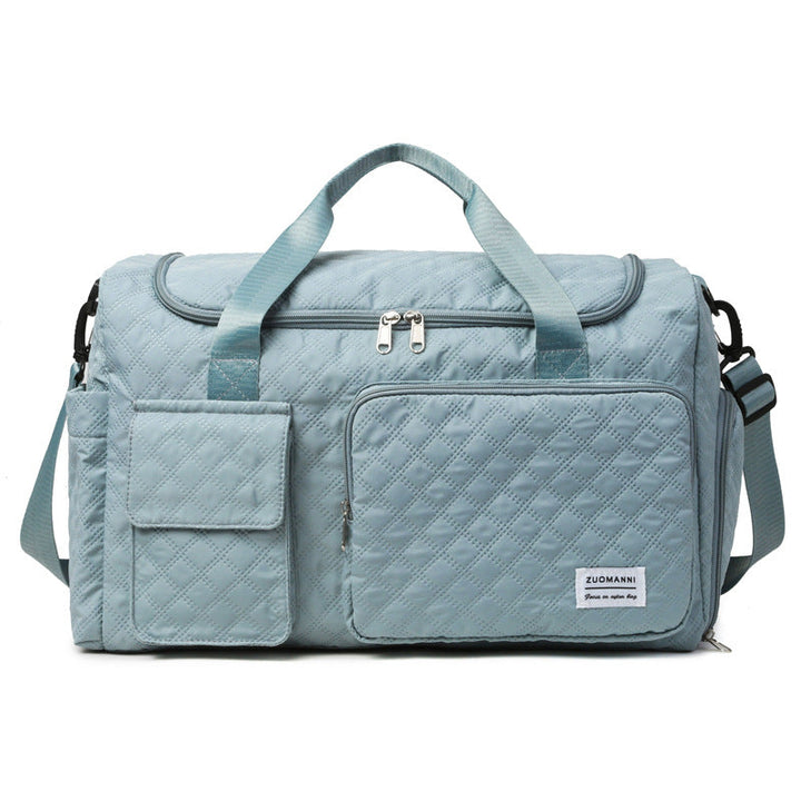 Spacious Sport Duffel Bag With Textured Surface Kalsten