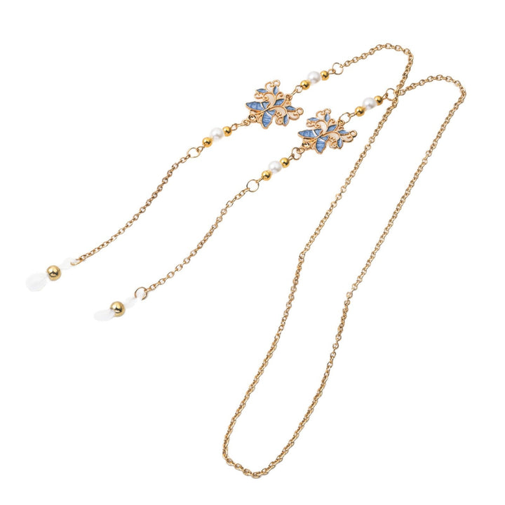Delicate Floral Eyewear Chain Kalsten
