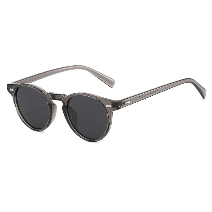 Ladies Vintage Sunglasses with Round Lenses and Transparent Frame Kalsten