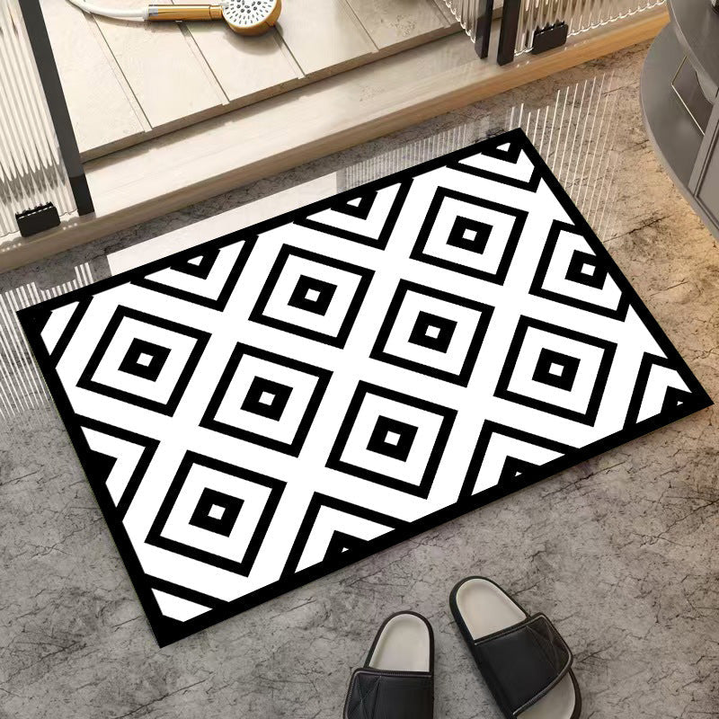 Stylish Star-Patterned Indoor Mat