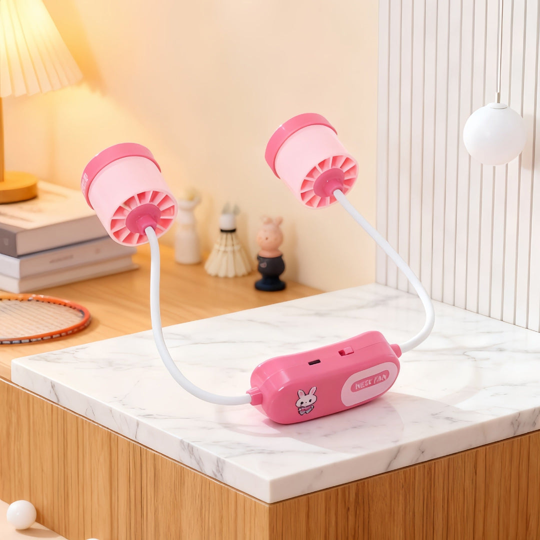 Women Portable Neck Fan with Flexible Design and Powerful Air Circulation Kalsten